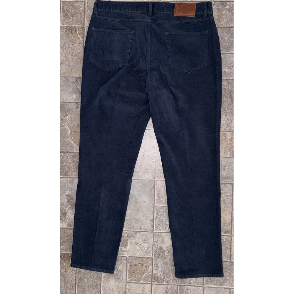 Brooks Brothers Pants Mens 38x30 Navy Blue Slim Corduroy Stretch‎ Casual - Picture 2 of 8